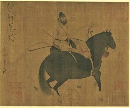 图为唐 韩干《牧马图》。(公有领域)