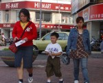五岁孩童环岛呼吁制止中共践踏台湾人权