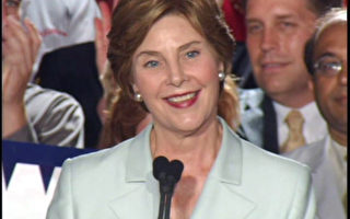 美第一夫人来宾州为布什竞选连任演说