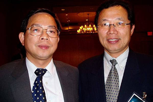 國防立委郭榮宗 (左)與郭俊銘(右)。攝影：大紀元記者李文