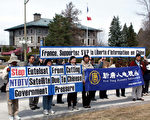 新唐人員工向法使館請願籲支持自由資訊