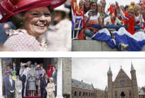 组图：荷兰皇室成员欢庆女王节