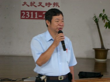 曾宏昌里长说:大陆的神都跑到台湾来了。(大纪元) 曾宏昌里长说:大陆的神都跑到台湾来了。(大纪元)