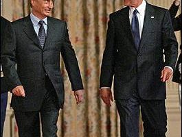 布什與普京希望 美俄兩國早日敲定貿易協定