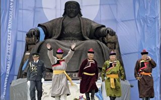 紀念成吉思汗 蒙古揭幕大型塑像