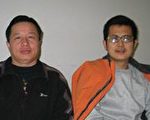高智晟(左)和郭飞雄(大纪元)