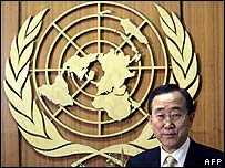 聯合國秘書長意向投票 南韓潘基文領先
