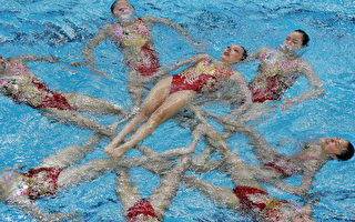 组图：中国队花样游泳团体赛夺冠