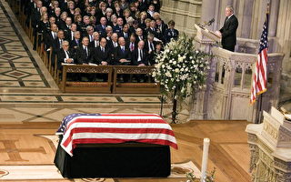 福特国葬仪式在华府国家大教堂举行