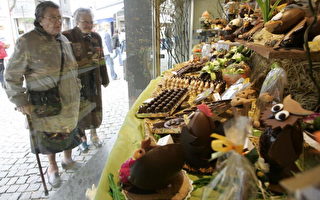 组图：复活节来临 比利时巧克力大卖