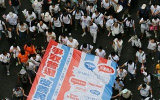 香港七一大游行 过程平和