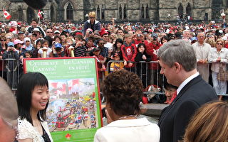 加拿大一百四十岁生日 民众欢庆 总理祝福