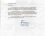 美国会众议员苏珊•戴维斯致贺“法轮大法周”