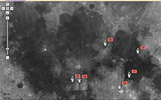 美國宇航局與谷歌合繪月球地圖
