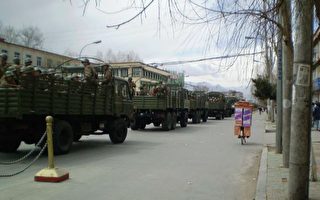 组图：中共军队严密封锁镇压西藏