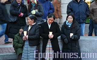哈佛廣場藏人和平的悼念