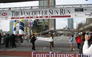 溫哥華近六萬人不畏「寒春」跑「Sun Run」