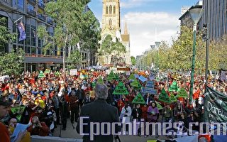 墨尔本5000人大集会促重视气候危机