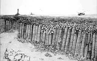 澎湖海底现世界首见庞大柱状玄武岩