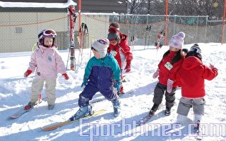 組圖：北海道滑雪場 吸引小朋友
