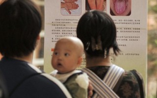 中国卫生部警告5至7月为手足口病高峰期