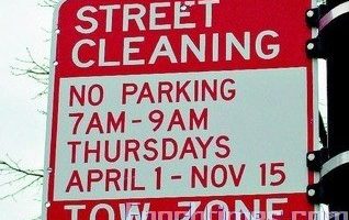 芝华埠街道清洁开始 停车罚款$50