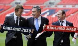 貝克漢領軍 英國爭取2018世界盃足賽主辦權
