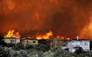 组图：野火焚烧　希腊进入紧急状态 