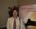 來自唐人街的安妮吳(Annie Wu)10月10日在「全世界華人鋼琴大賽」複賽現場 (攝影：徐竹思/大紀元)