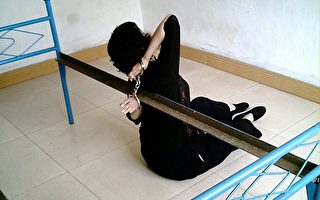 图片：中共酷刑——背剑