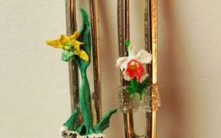 台北花博展出毫芒雕世界最小蘭花