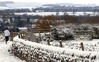 英國降35厘米深暴雪 氣溫零下十度