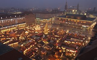 组图：迎接佳节 德累斯顿圣诞市场开幕