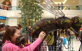 地球日 本拿比豎蜜蜂雕塑倡環保