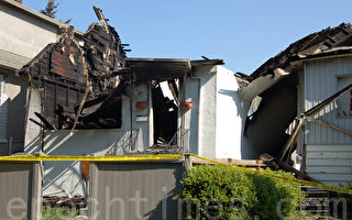 溫哥華東爆三級火警 三棟房屋毀損