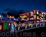 夏日風情 南半球澳洲悉尼民宅聖誕燈飾