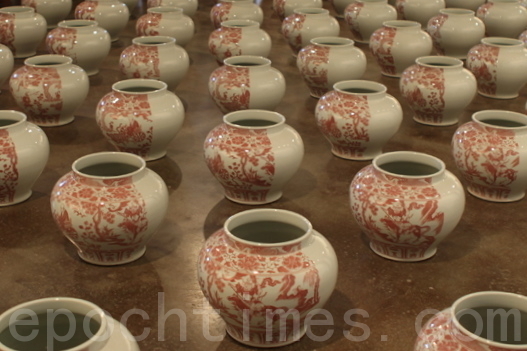 艾未未藝術作品《鬼谷下山》 局部(攝影:李志河/大紀元) 艾未未藝術作品《鬼谷下山》 局部(攝影:李志河/大紀元)
