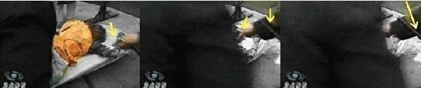 图19 警察拿着话筒给刘思影现场录音 图19 警察拿着话筒给刘思影现场录音