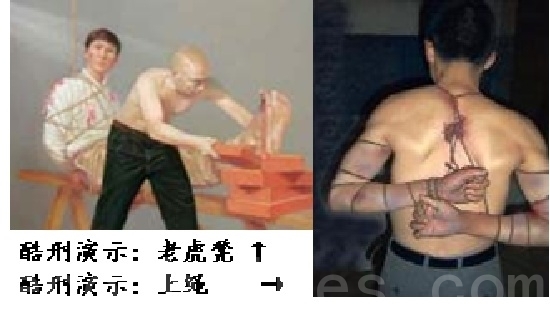 酷刑演示(知情者提供) 酷刑演示(知情者提供)