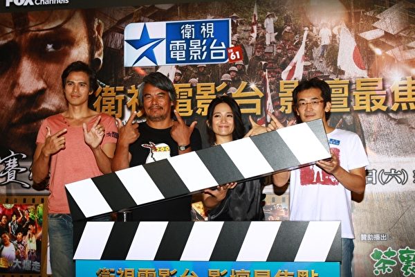 导演魏德圣与演员林庆台、大庆、罗美玲出席电影台的启播记者会。(图/卫视提供) 导演魏德圣与演员林庆台、大庆、罗美玲出席电影台的启播记者会。(图/卫视提供)