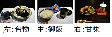 怀石料理基本菜序7-9道料理。(图:维基百科/大纪元合成) 怀石料理基本菜序7-9道料理。(图:维基百科/大纪元合成)