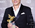 香港演员刘青云以“夺命金”一片夺得最佳男主角奖。（摄影：陈柏州/大纪元）