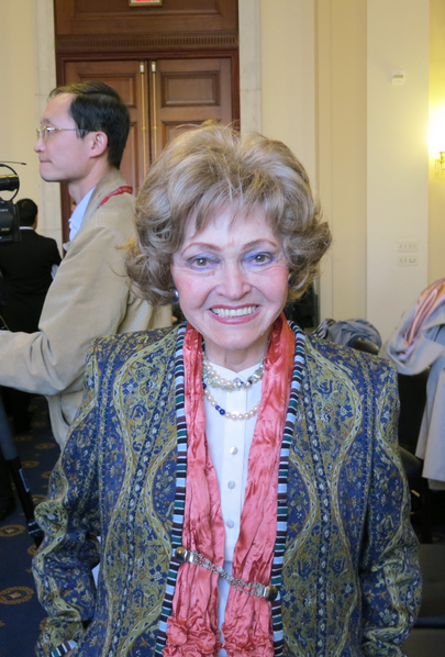 蘭托斯人權基金會主席安妮特· 蘭托斯(Annette Lantos)說, 「像高律師這樣的受到不公正對待的人士不會被人遺忘。」(攝影:林南/大紀元) 蘭托斯人權基金會主席安妮特· 蘭托斯(Annette Lantos)說, 「像高律師這樣的受到不公正對待的人士不會被人遺忘。」(攝影:林南/大紀元)