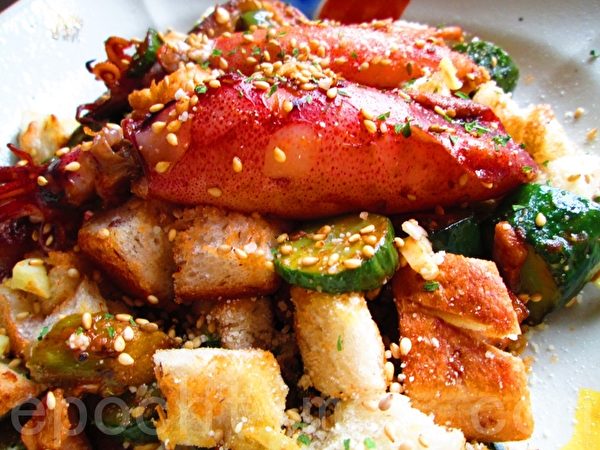 奶蒜香蔬小管(攝影:家和/大紀元) 奶蒜香蔬小管(攝影:家和/大紀元)