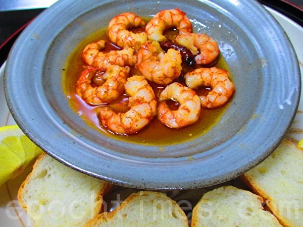 異國風料理:葡式油醋蝦(攝影:家和/大紀元) 異國風料理:葡式油醋蝦(攝影:家和/大紀元)