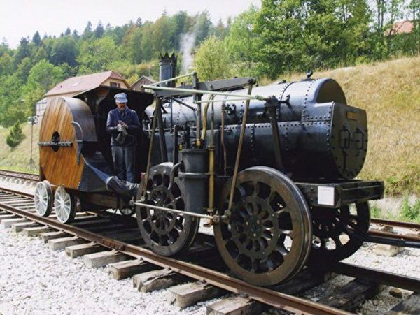 法国首辆蒸汽机车—la Seguin,1829 年。((retromobile.com 提供)) 法国首辆蒸汽机车—la Seguin,1829 年。((retromobile.com 提供))
