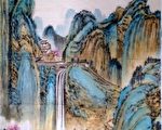 中國傳統畫家章翠英作品 - 九評神劍。（大紀元）