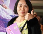 艾琳诺美容生物科技公司美容师张盈甄(摄影:李芳如/大纪元)