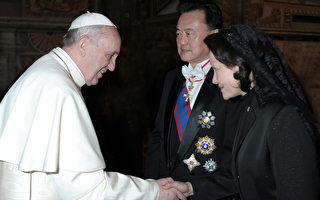 教宗接见台驻教廷大使王豫元夫妇