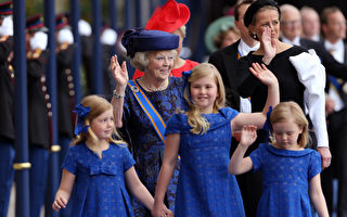 组图：荷兰新国王9岁长女获封王储